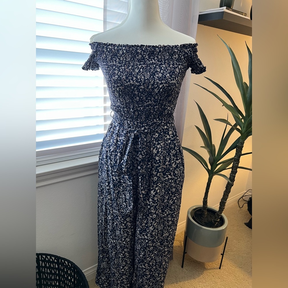 Lulus floral jumpsuit